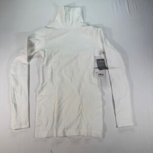 Athleta Flurry Blizzard Rib Turtleneck Women's Size XXS White Long Sleeve Shirt